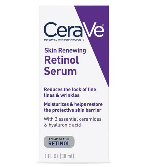 CeraVe Retinol Serum: Skin Renewal for Fine Lines, Wrinkles - 1oz 30ml