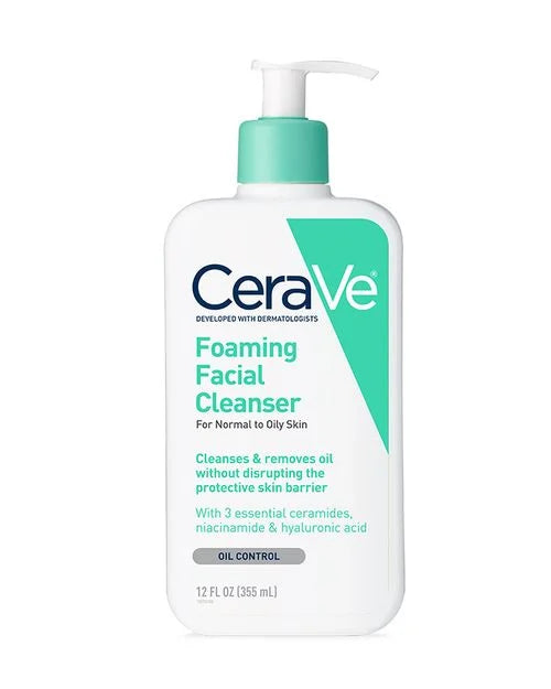 CeraVe Foaming Facial Cleanser, Normal to Oily Skin 12 fl. oz